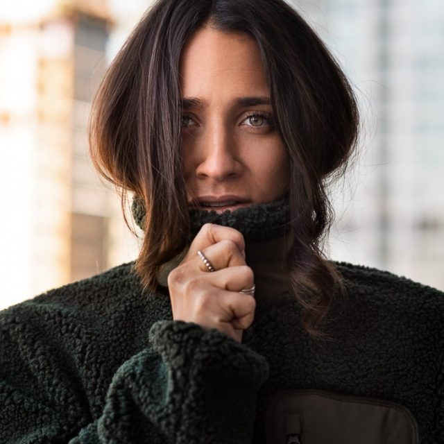 Portrait lifestyle mode blogeuse